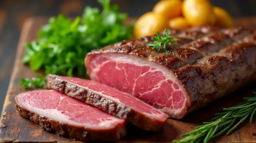 Rinderhüftsteak auf dem Grill – Rinderhüftsteak wird auf dem Grill zubereitet, um den perfekten Geschmack zu erreichen.