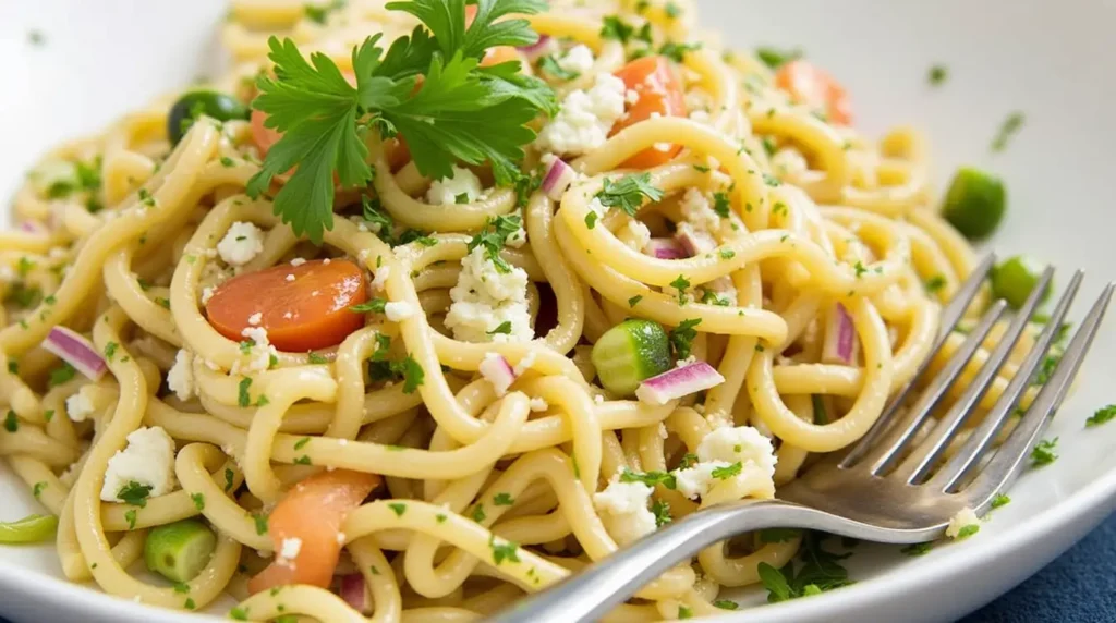 Kinderfreundlicher Nudelsalat