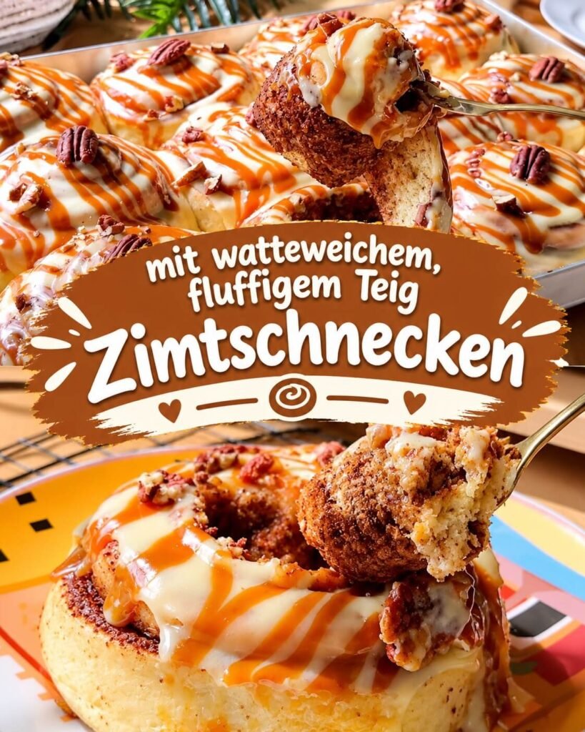 Zimtschnecken mit watteweichem, fluffigem Hefeteig und aromatischer Zimt-Zucker-Füllung