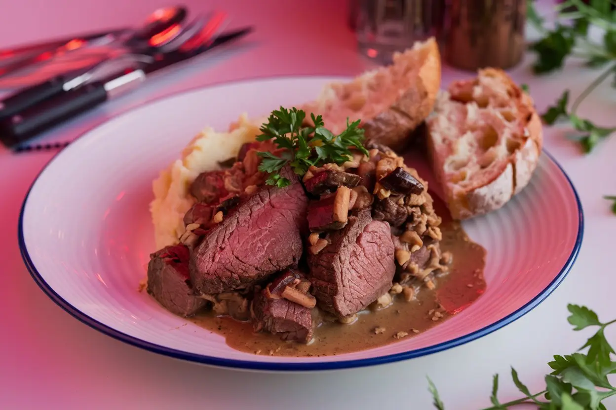 Lust auf Luxus Probiere dieses Boeuf Stroganoff de Luxe Rezept!