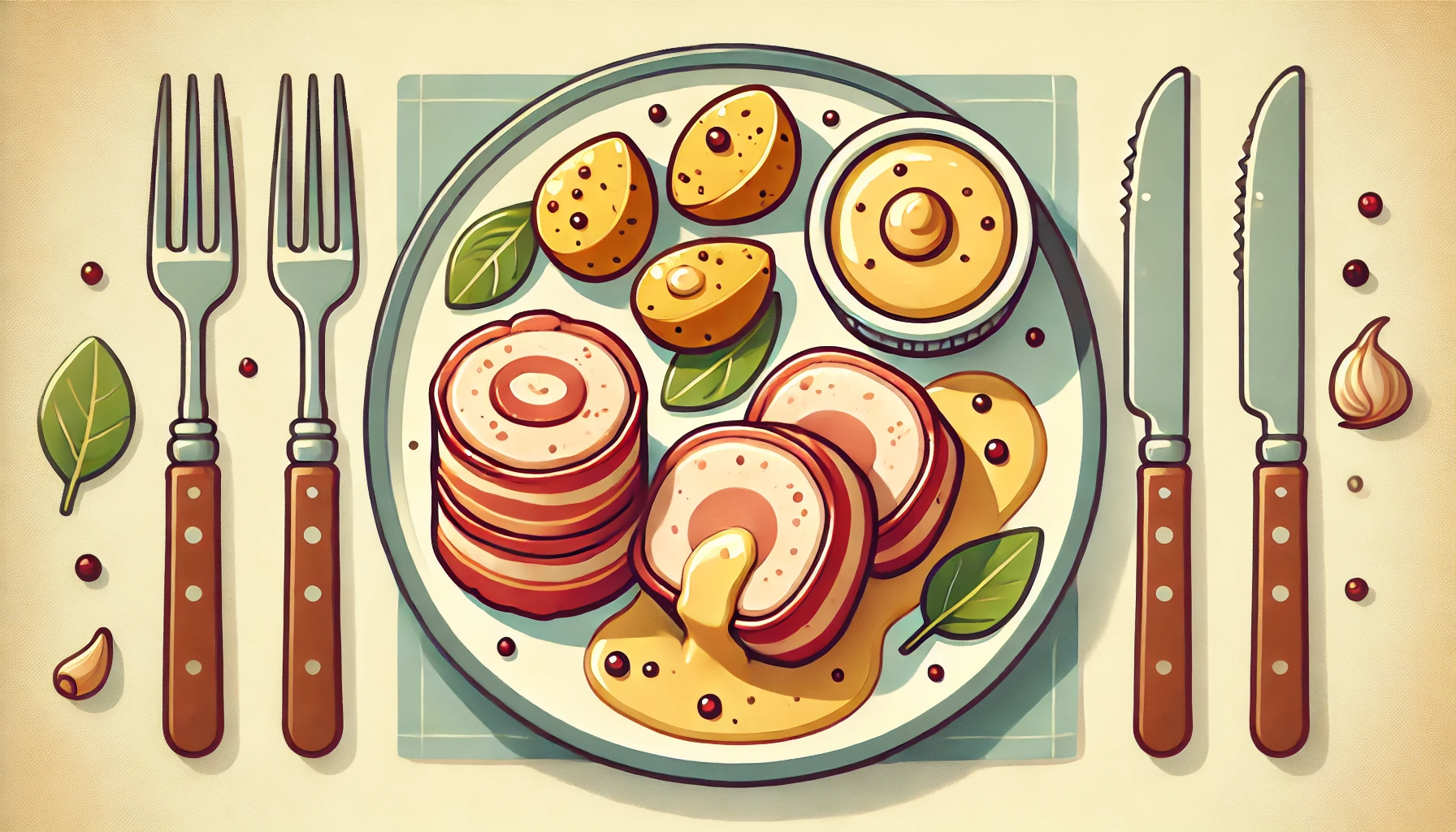 Schweinefilet im Speckmantel. Schnelles Pfannengericht in 15 Minuten!