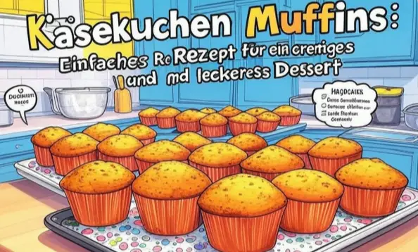 Käsekuchen Muffins: Einfaches Rezept für ein cremiges und leckeres Dessert