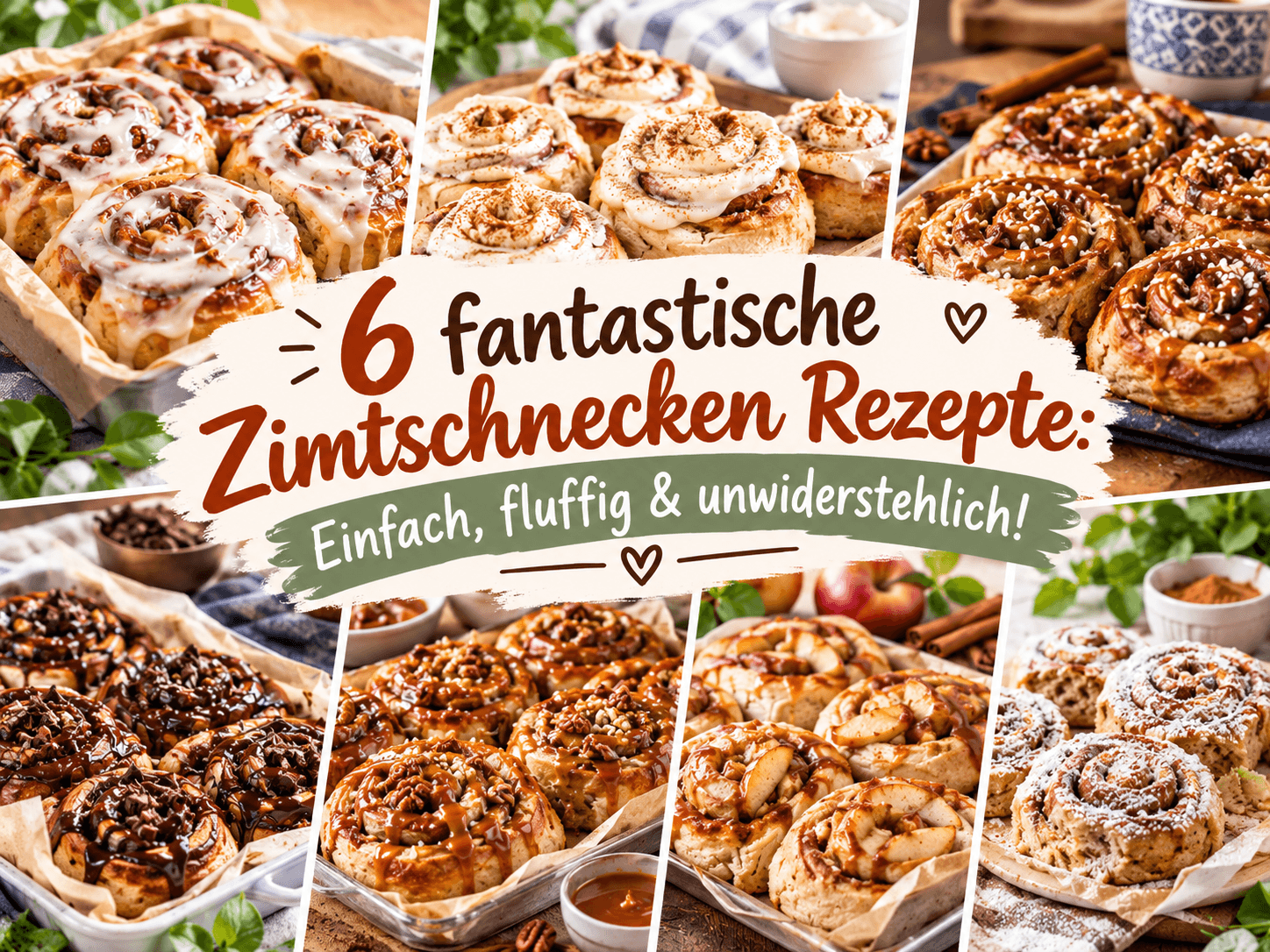 6 fantastische Zimtschnecken-Rezepte mit fluffigem Teig, Zimtfüllung und cremigem Topping